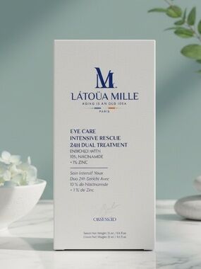 L'ATOUA MILLE Eye Care 24H Dual Treatment Niacinamide Zinc NIB
